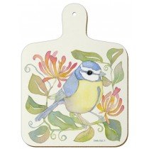 Mini Chopping Board - Birds and Honeysuckle by Emma Ball