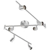 HURYEE Kitchen Lights, 6-Light Ceiling Lighting Kits, Swivelling Ceiling Spotlight for Bedroom, Kitchen and Living Room(GU10 LED Bulbs not Included) (Brush Nickel), TLK6head