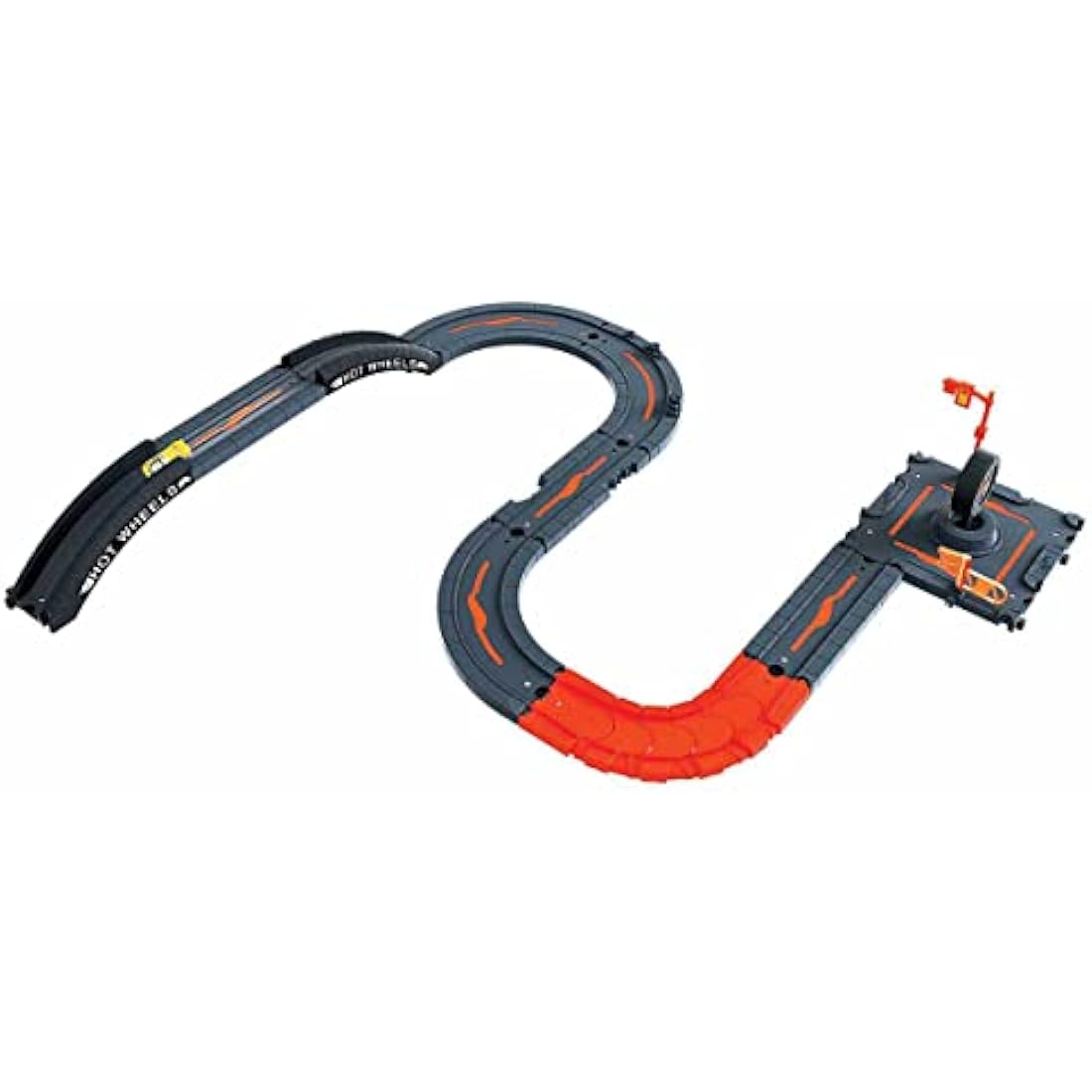 Hot Wheels City Track Pack, 10 Piece Set Includes Track Base & Various Track Pieces to Build a Cityscape, with 1 Hot Wheels Car, Connects to Other Sets, Gift for Kids 4 Years & Up, HDN95