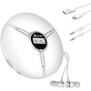 KLIM Discman Portable CD Player with Headphones, Built-in Battery - New - CD Players for Home, Car - Compatible w/SD Card, CD, CD-R, CD-RW, MP3, WMA - 5 EQ Effects - Walkman CD Player - White