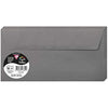 Clairefontaine - Ref 5635C - Pollen Adhesive Envelopes (Pack of 20) - DL Sized, 120gsm Paper, Printer-Compatible, Acid Free, Adhesive Strip for Easy Seal - Dark Grey