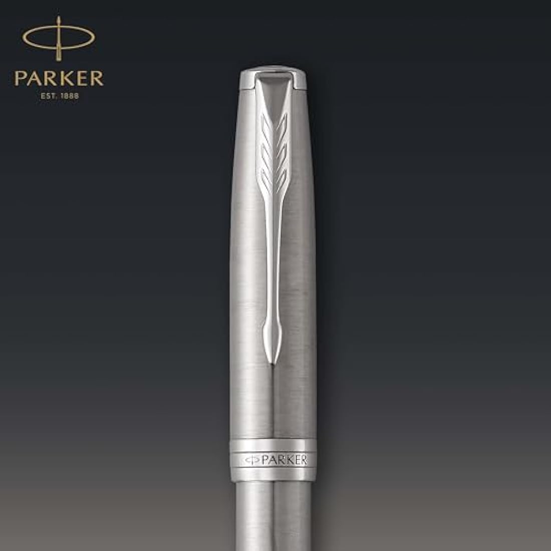 Parker Sonnet Fountain Pen | Stainless Steel with Palladium Trim | Fine Nib | Gift Box