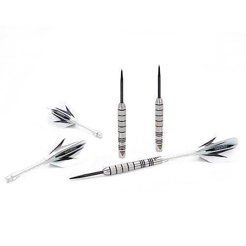 CUESOUL 28 Grams Tungsten Steel Tip Darts Set 95% Tungsten with Luxury Case(CSTSTD028-28L)