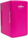 Koolatron Retro Mini Fridge For Bedrooms 6L Small Fridge 8 Can Table Top 12v Portable Cooler Warmer Refrigerator Quiet Mini Fridges For Skincare Food Drinks Kids Home Car & Travel Pink