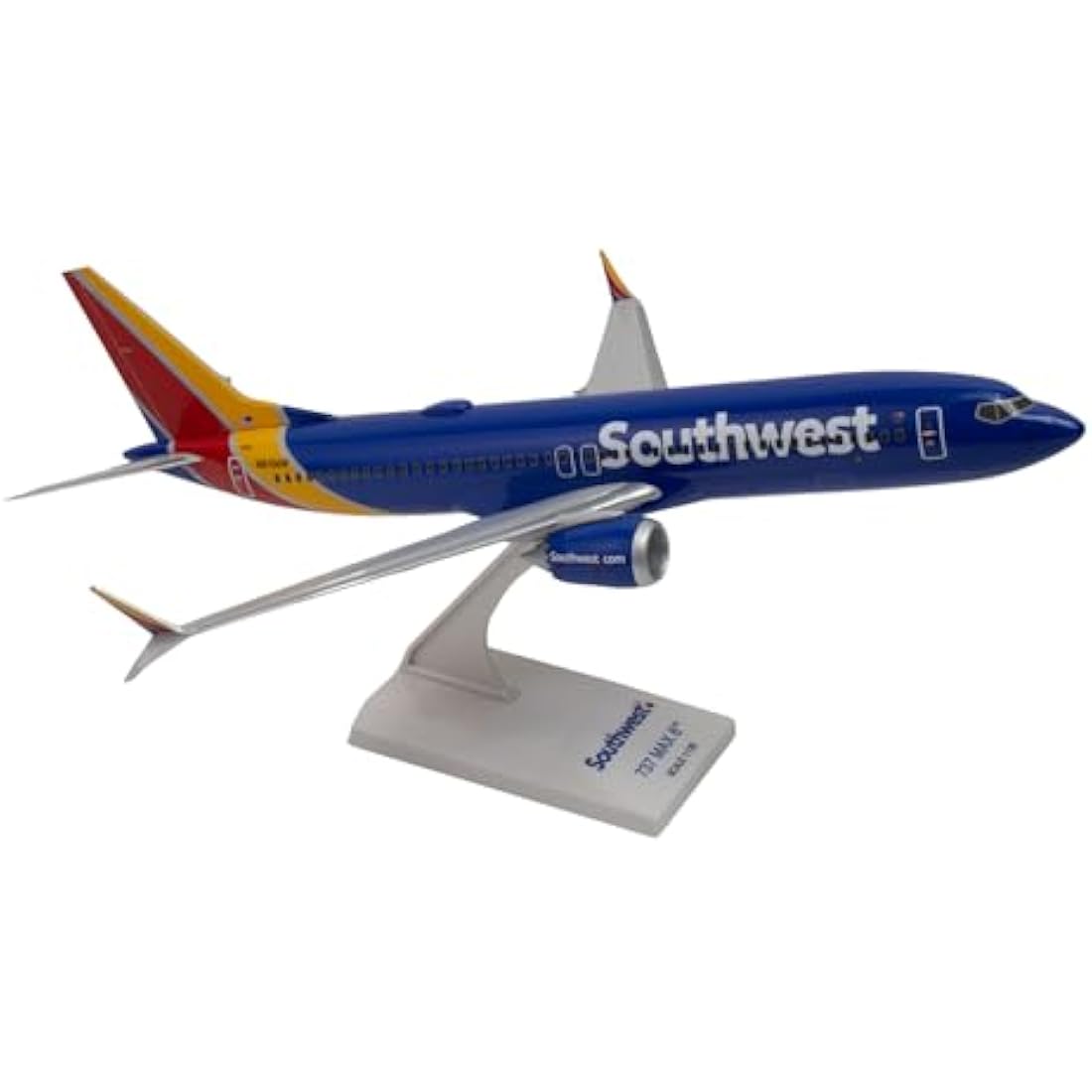 Daron Worldwide Trading Skymarks Southwest 737-MAX8 1/130 W/Wifi Dome Model Airplane