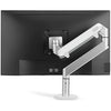 ThingyClub® Single Gas Spring LCD Arm Desk VESA Bracket & Monitor Arm Stand for 10"-27" Screens: Tilt up 90° /down 85°, Swivel left/right 180°, 360° Rotation (Single Arm - Silver)