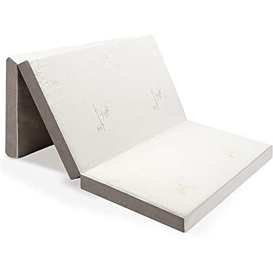 Milliard Premium Floor Futon Mattress, Thick Folding Mattress for Dormitories and Guests, Washable and Non Slip Cover, Support and Pressure Relief (Single Folding Mattress)
