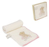 MY BLANKET by Button Corner Embroidered Boxed Gift for Baby Girl