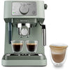 De'Longhi Manual Coffee Machine Stilosa EC260.GR, 15 Bar Pressure, Cappuccino System, Automatic Switch-Off, Compatible with ESE pods, 2 Level Tray, Capacity 1L, Green