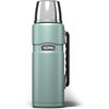 Thermos - Stainless King Duck Egg Travel Flask (1.2L), Premium Leak Proof Insulated Tea & Coffee Flask for Hot & Cold Drinks, Built-in Cup, Twist-Pour Stopper, BPA-Free, Durable Steel, Dishwasher Safe
