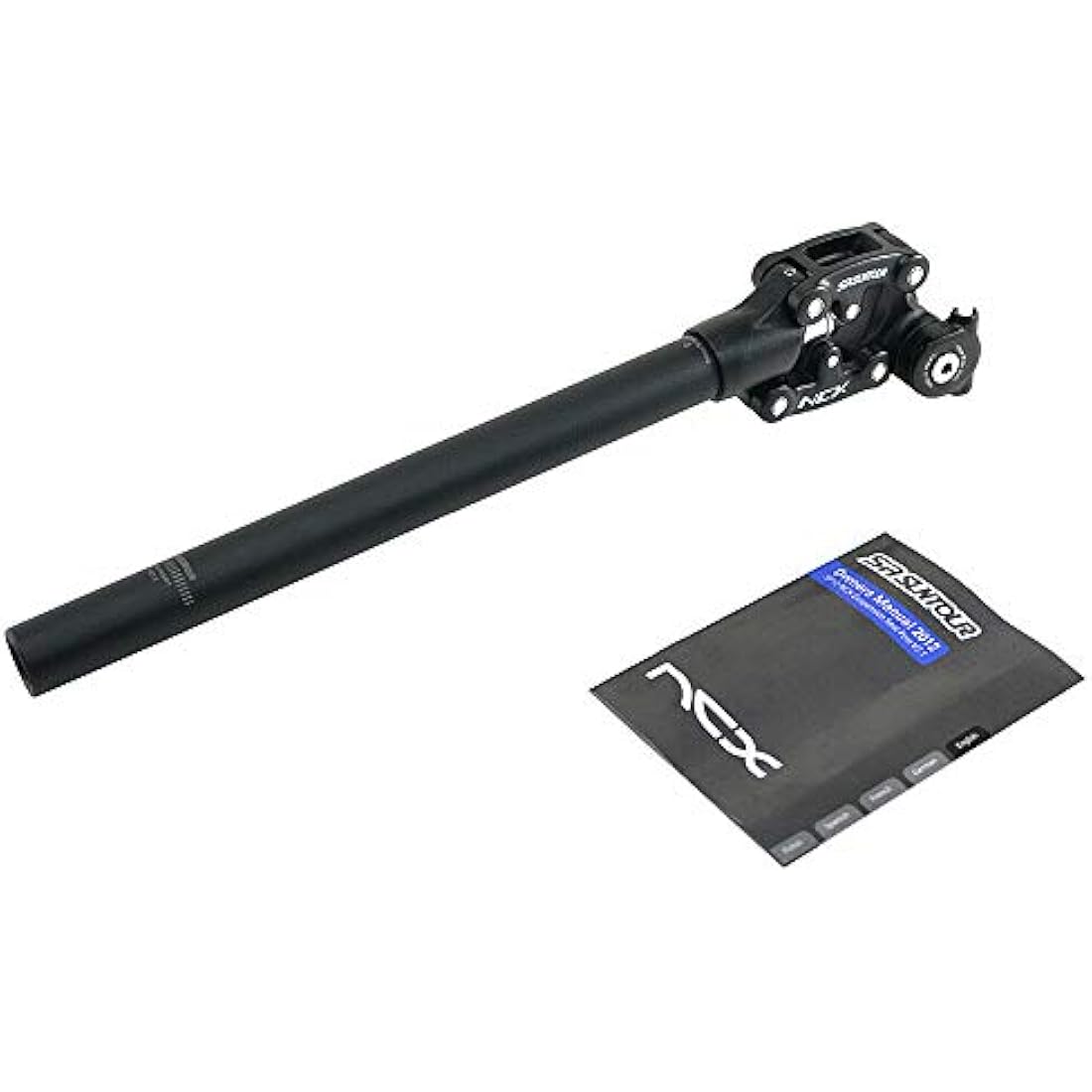 SR SUNTOUR SP12 NCX Suspension Seat Post with Protective Cover 27.2X400mm,Black, VK1918