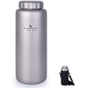 Boundless Voyage Titanium 600ml Cup & 1050ml Water Bottle Set Lightweight Portable Tea Coffee Wine Dinnerware for Backpacking Hiking Camping