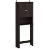 FURINNO Wall Mounted Cabinets, Wood, Espresso, one size