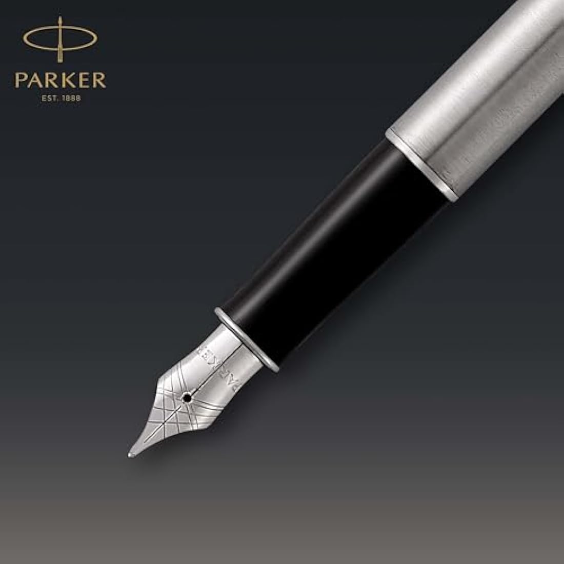 Parker Sonnet Fountain Pen | Stainless Steel with Palladium Trim | Fine Nib | Gift Box