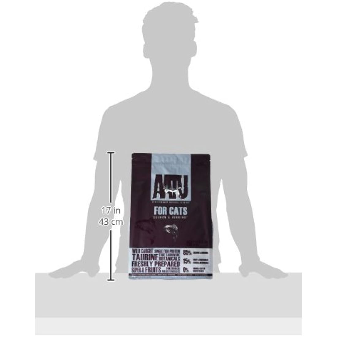 AATU 85/15 Complete Dry Cat Food, Salmon & Herring 3kg - High Protein, Grain Free Recipe, No Artificial Ingredients