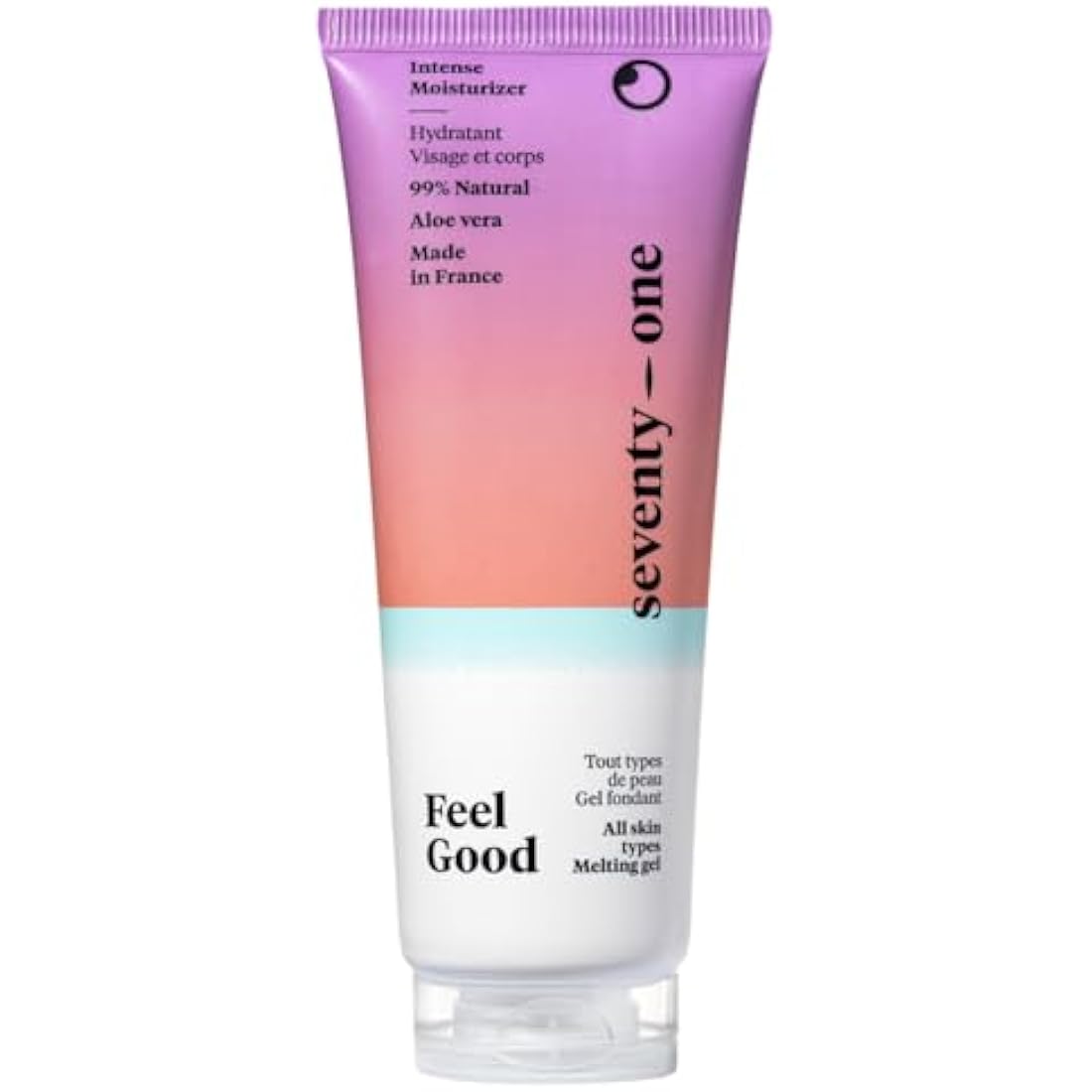 SeventyOne Percent | Feel Good | Moisturising Melting Gel for Face and Body | Soothes & Moisturises | Instant Freshness | With Aloe Vera | 100% Natural & Vegan | Made in France | 200 ml