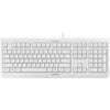 CHERRY KC 1000, Wired Keyboard, EU Layout (QWERTY), Plug & Play via USB Port, Flat Design, Whisper-Quiet Keystrokes, White-Grey