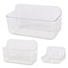 Godneei 3-Pack Plastic Shower Caddy, Shower Caddy No Drill for Bathroom Shelves No Drilling