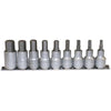 Teng M1212 1/2-inch Clip Rail Metric Hex Socket Drive (9 Pieces)