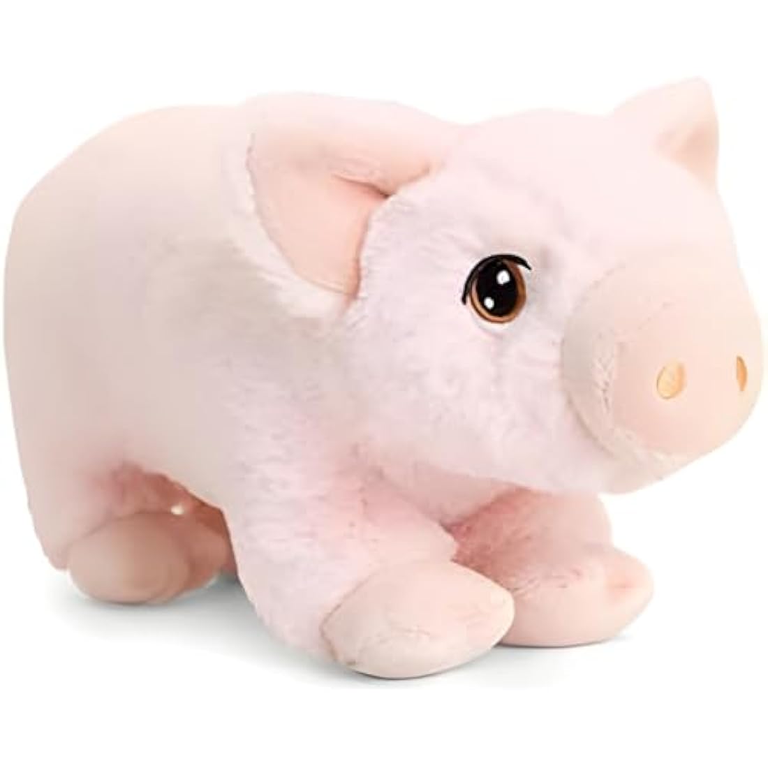 Deluxe Paws Plush Cuddly Soft Eco Toys 100% Recycled (Pig)