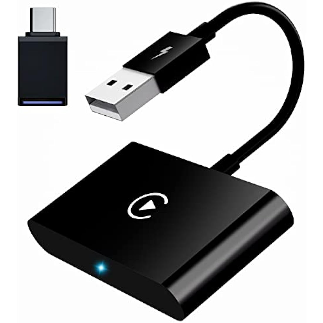 UWECAN CarPlay Wireless Adapter for iPhone, Wireless CarPlay Adapter UK for Factory Wired CarPlay Cars, Converts Wired to Wireless CarPlay, Fit for Cars from 2017-2025 & iPhone iOS 11+