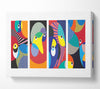 Random Eye Shapes Canvas Wall Art