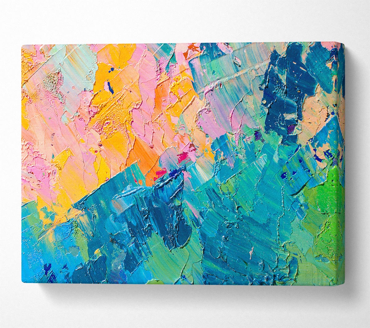 Sections Of Paint Canvas Wall Art