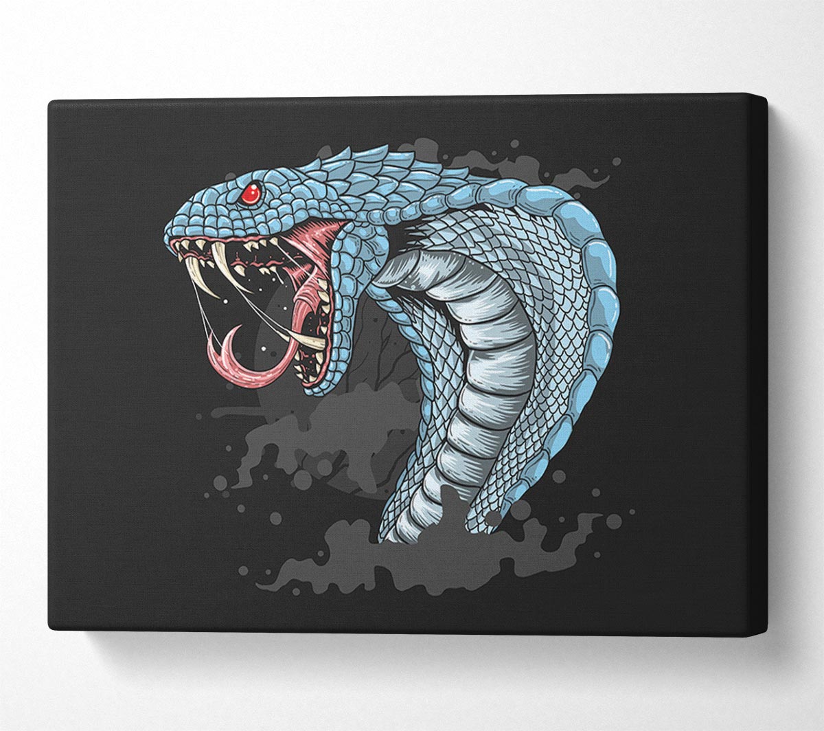 Scary Cobra Teeth Canvas Wall Art