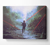 Dodging The Lasers Canvas Wall Art