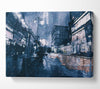The Night Darkened Street Canvas Wall Art