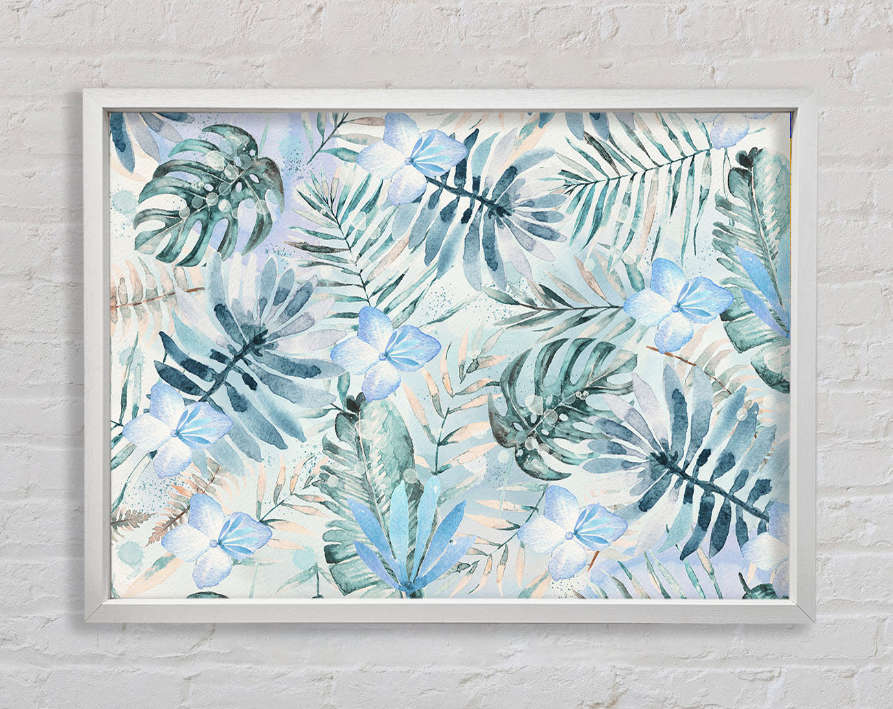 Cheese Plant Foliage Framed Wall Art