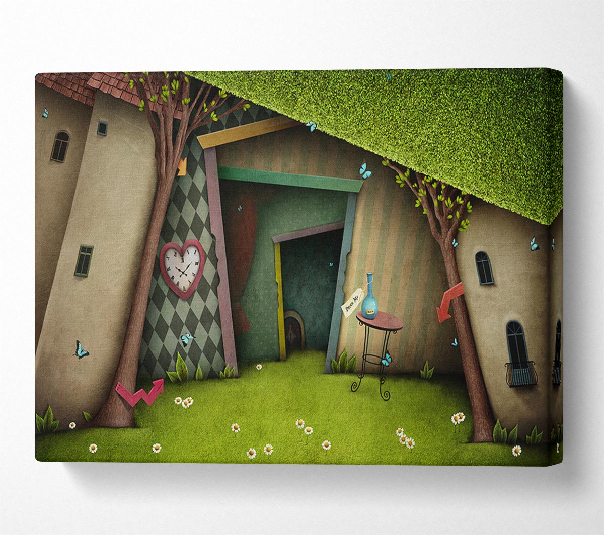 Alice In Wonderland The Small Door Canvas Wall Art