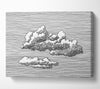 Lines Behind The Clouds Canvas Wall Art