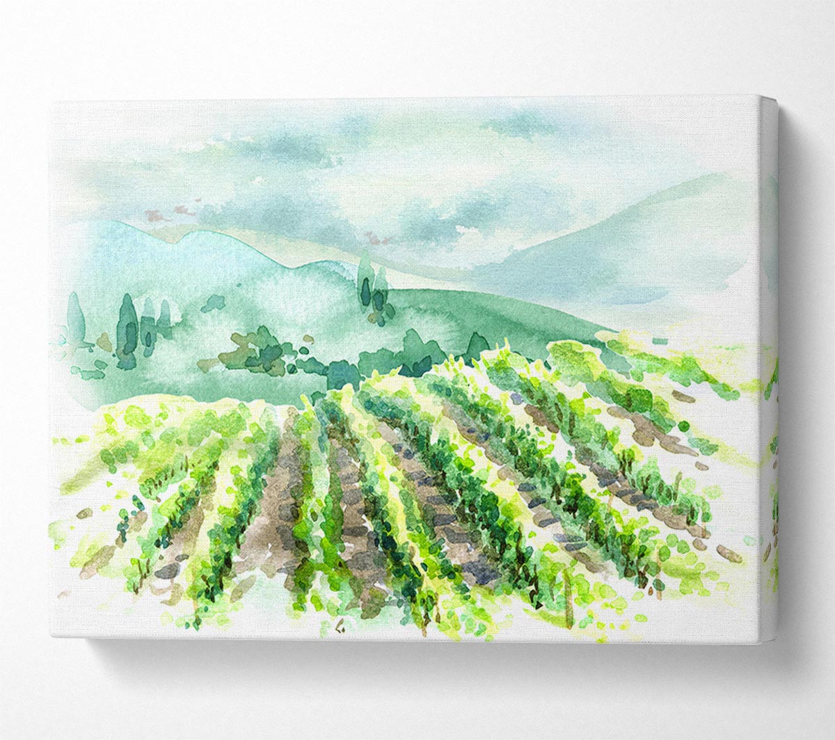 The Ploughed Fields Canvas Wall Art