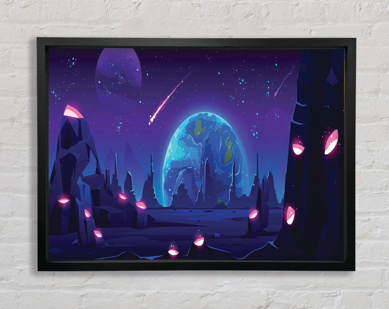 Comets Of The Universe Framed Wall Art