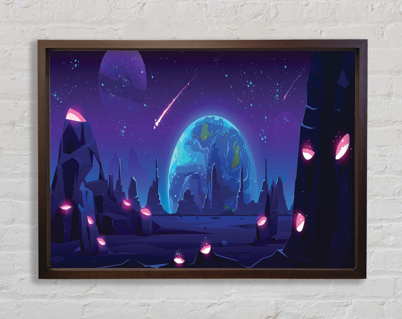 Comets Of The Universe Framed Wall Art