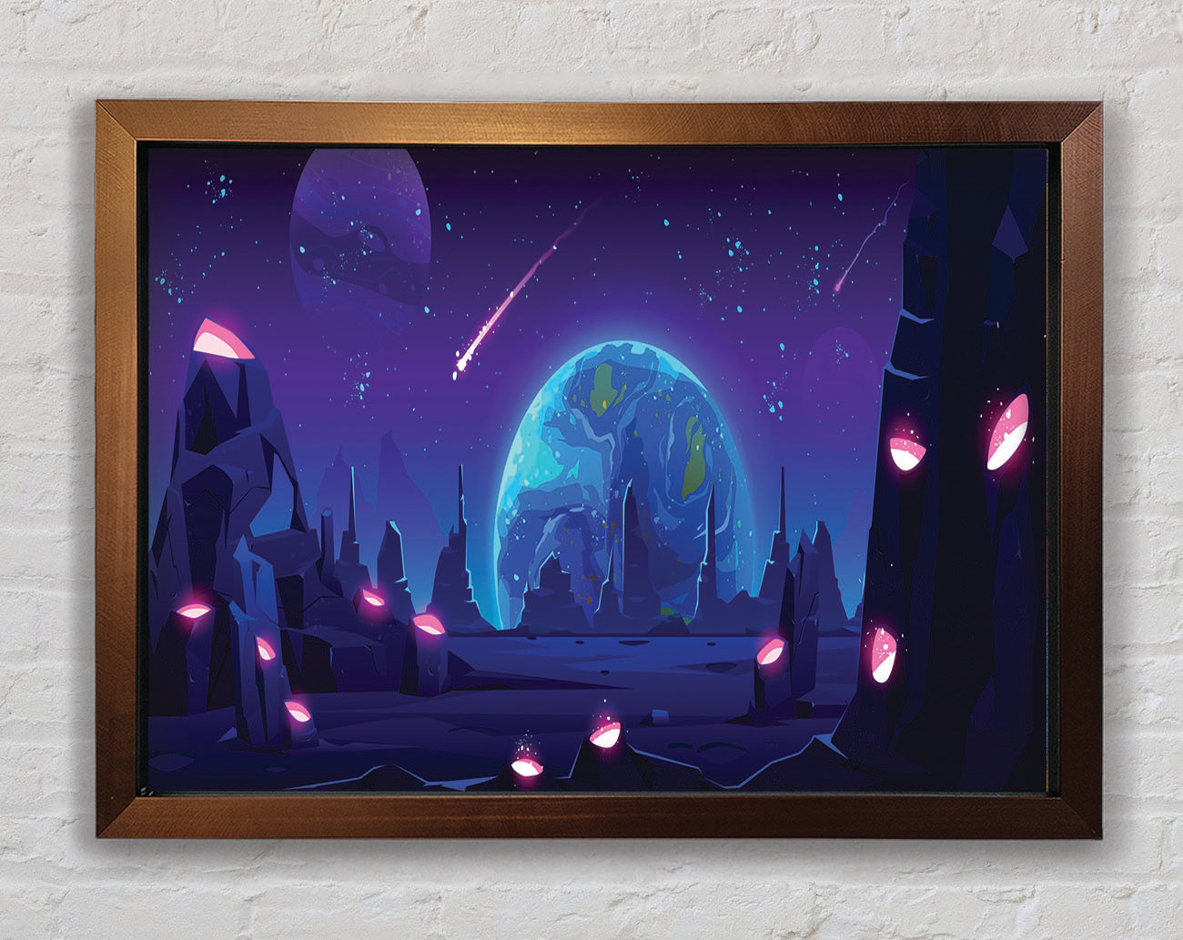 Comets Of The Universe Framed Wall Art