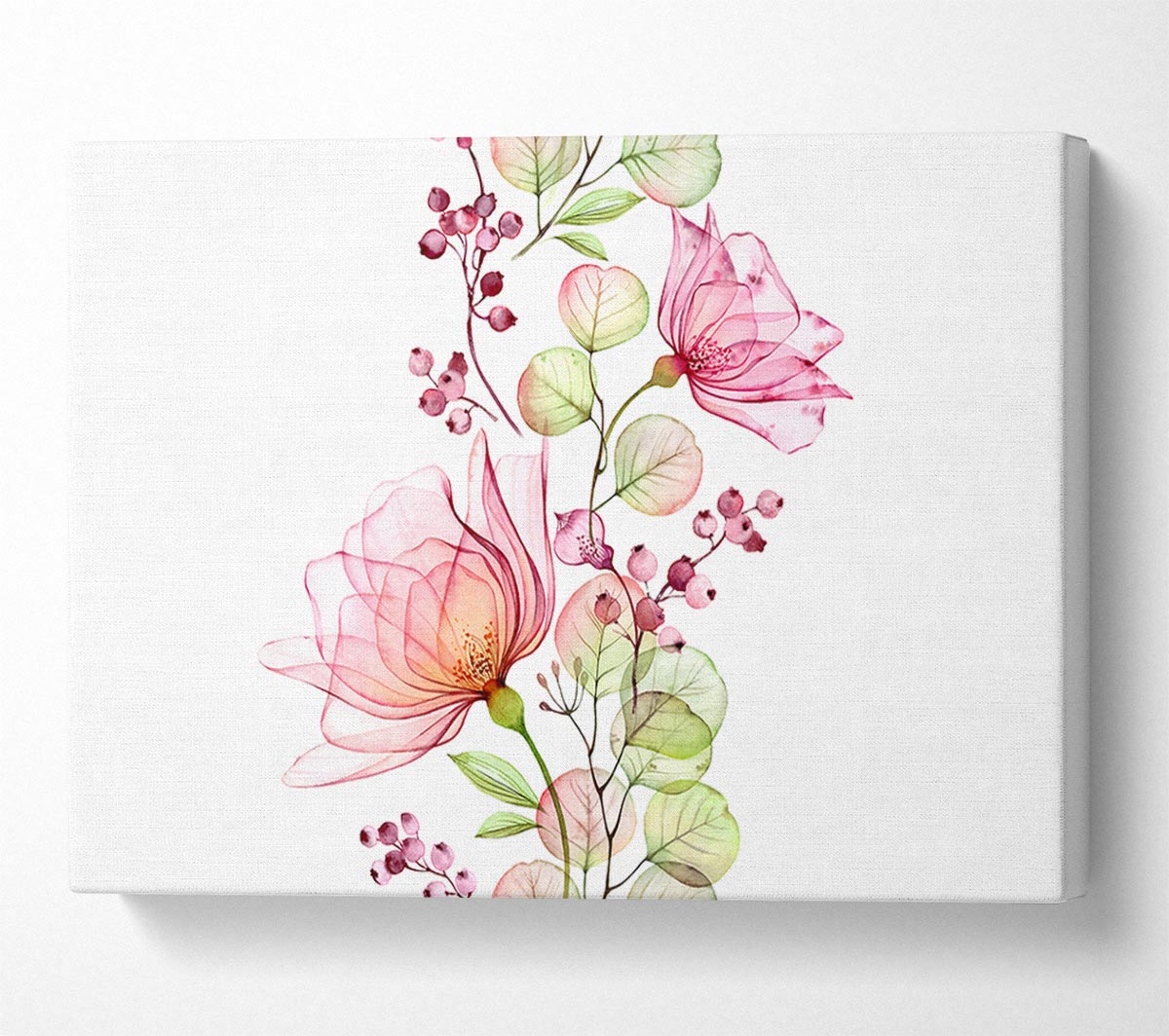 Trail Of The Floral Canvas Wall Art