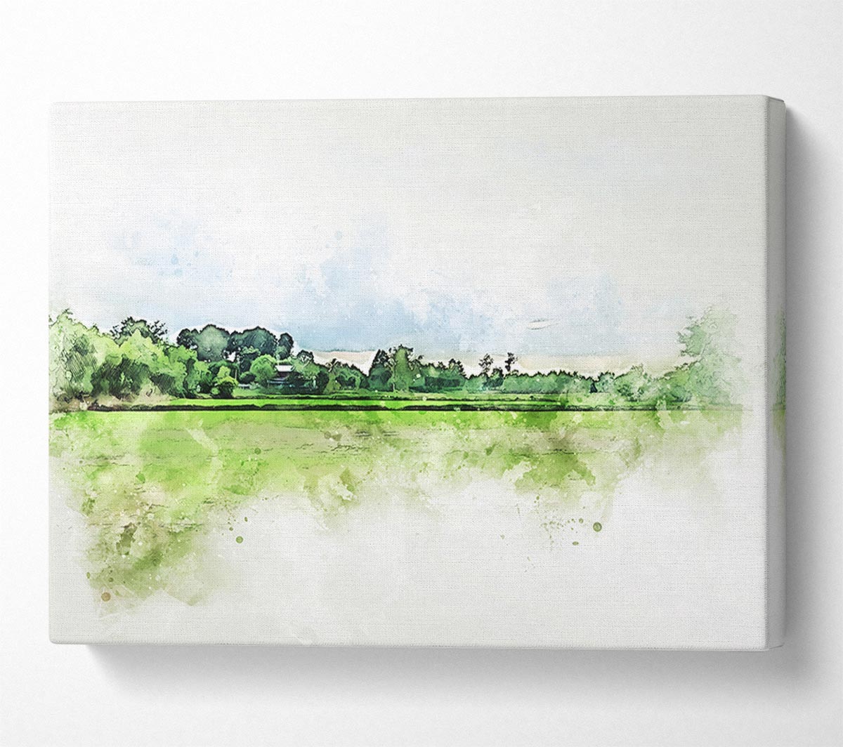 The Green Countryside Canvas Wall Art