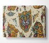 Tattoo Tiger Art Canvas Wall Art