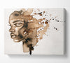 The Splatter Of Ink Portrait Canvas Wall Art