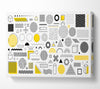 Mixture Of Shapes And Colours Canvas Wall Art