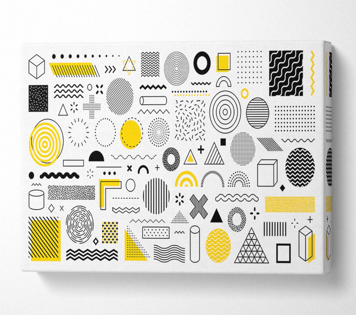 Mixture Of Shapes And Colours Canvas Wall Art