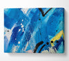 Broad Strokes Of Blue Paint Canvas Wall Art