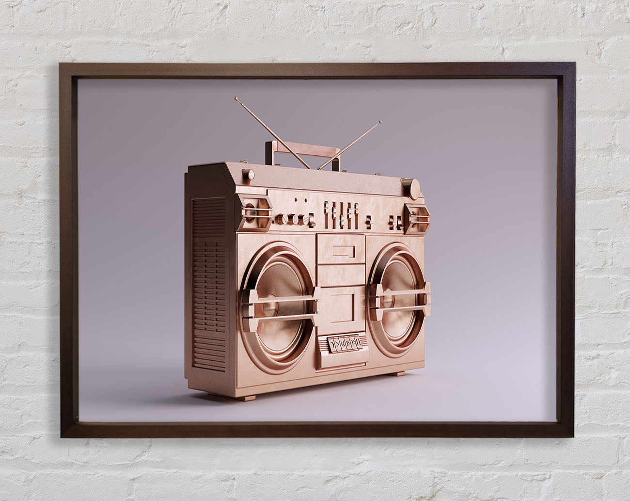 Boombox Simple Framed Wall Art