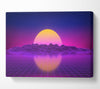The Sun Retro Canvas Wall Art