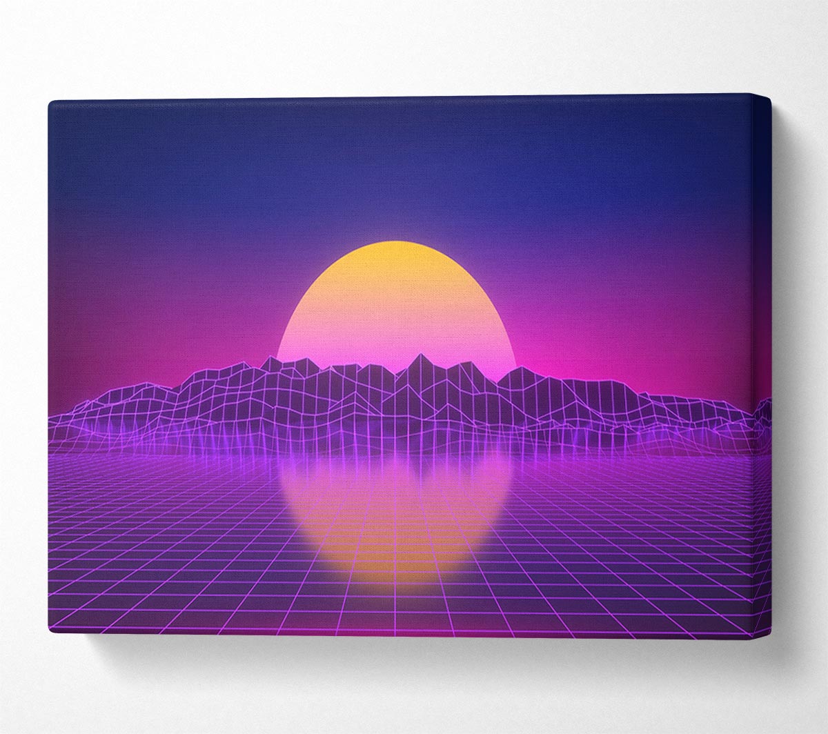 The Sun Retro Canvas Wall Art