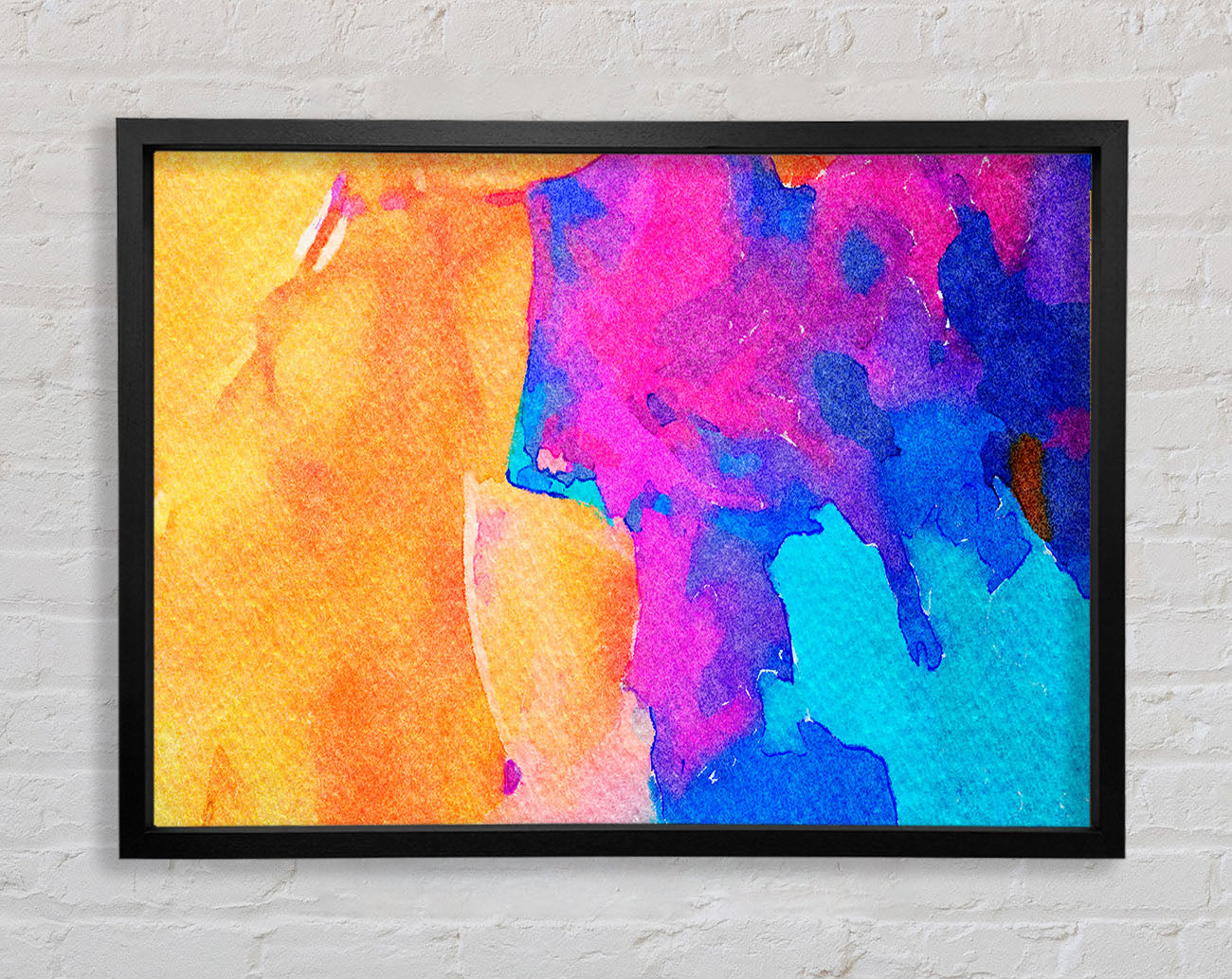 Colour Paint Dabs Framed Wall Art