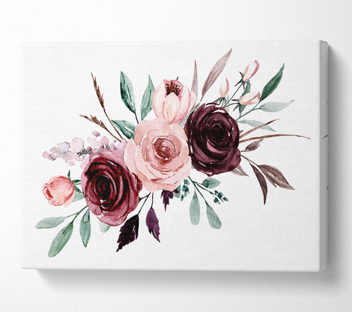 Trio Of Lovely Roses Canvas Wall Art