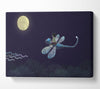 Riding On The Dragonfly Canvas Wall Art